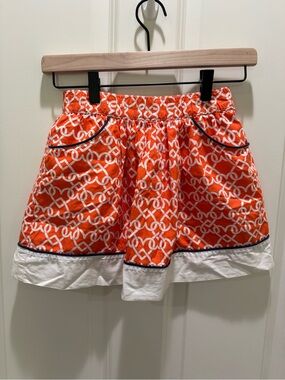 Gymboree Orange Graphic Print Girls Skirt